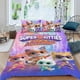 thumbnail image 2 of Súper Gatitos Súper Kitties Conjunto de sábanas temático, trío de piezas, cómodo y amigable con la piel, diseño único, regalo de decoración para el hogar para familiares, amigos y fans,173cm *218cm, 2 of 6