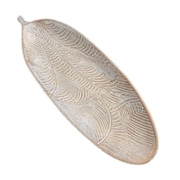 Oem - Bandeja De Frutas Verduras Frutero Centro Mesa Hoja 40X14Cm 2