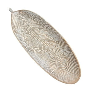 Oem - Bandeja De Frutas Verduras Frutero Centro Mesa Hoja 40X14Cm 2