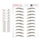 thumbnail image 1 of Tatuajes temporales para cejas Brows by Bossy impermeables - Pack de 5 (marrón), 1 of 8