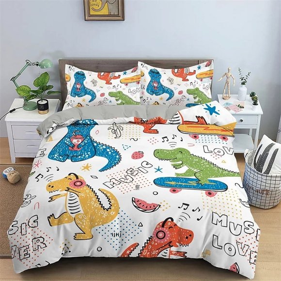 Pattern Bedding SetDuvet Cover Comforter Bed Set Quilt Cover Pillowcase Boys Girls Adults