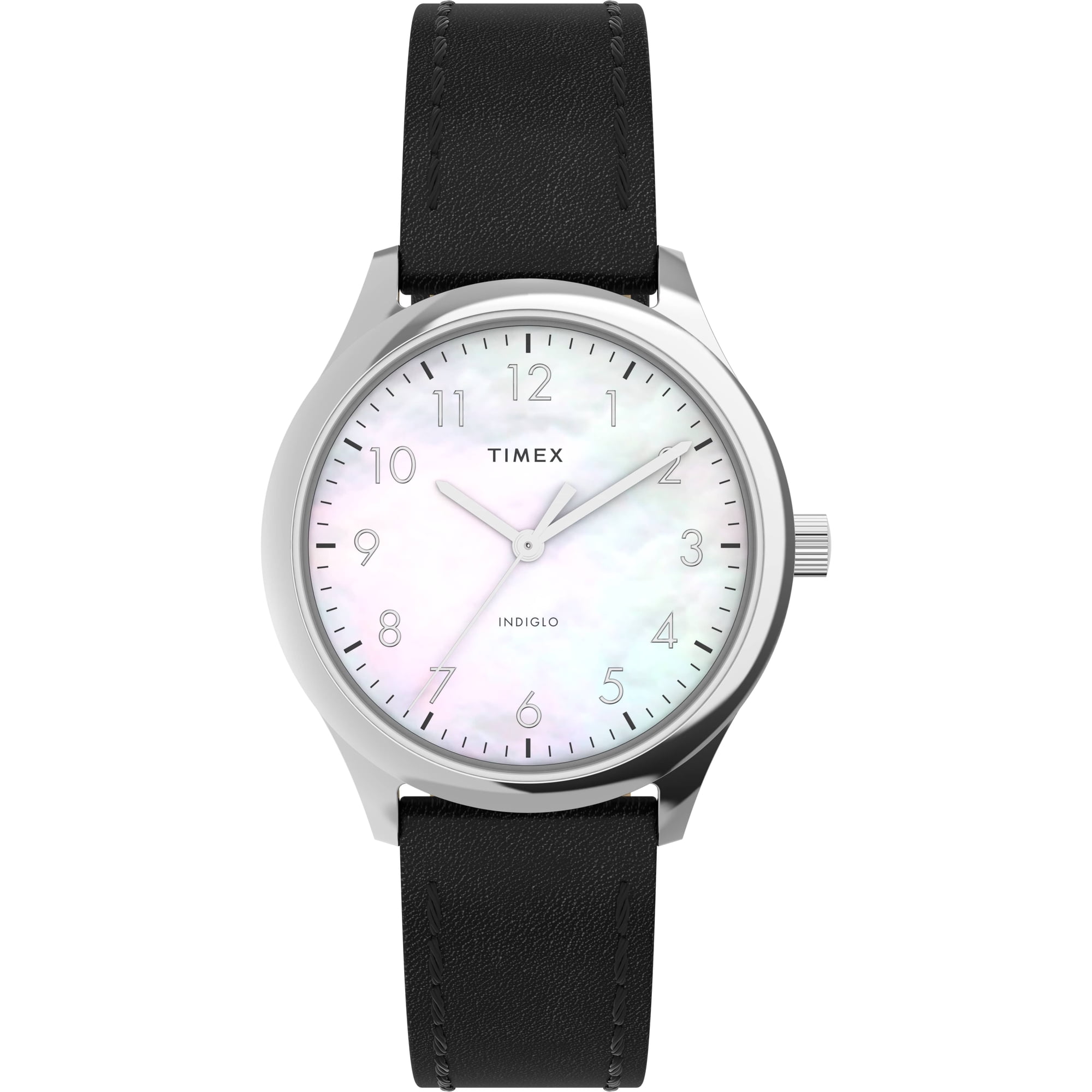 Reloj Análogo Timex Modern Easy Reader Plateado/negro Dama