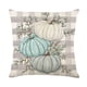 thumbnail image 1 of 1pc Halloween Cushion Pumpkin Print Throw Pillow Case, Blue Cushion Cover For Sofa, 100% Polyester,17.7x17.7inch (without Pillow Core), Home Decor, 1 of 5