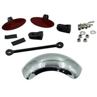 Magideal - Espejo De Motocicleta, Montaje De Parabrisas Central De Ángulo De Eliminación De Puntos Ciegos Panorámicos Ajustes Para