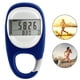 thumbnail image 2 of Podómetro digital 3D con clip para distancias de caminata, contador de pasos con clip, memoria, millas/km, ejercicio, actividad física, calorías para hombres, mujeres y niños., 2 of 8