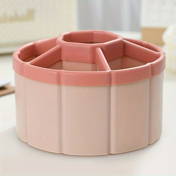Large Capacity Rotatable Pen Holder for Desktop Storage (6 Grids)