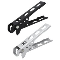 Ioensy - 2 Piezas Pinzas Portátiles Para Sartén De Camping Elevador De Olla Para Hornear Picnic Bbq Negro Argent
