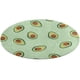 thumbnail image 1 of Alfombra Redonda Desmarcar Aguacate Felpa Coral 60cm, 1 of 6