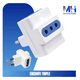 thumbnail image 2 of Adaptador Triple Enchufe 10a 1500w 3 Tomas Universal Hogar, 2 of 5
