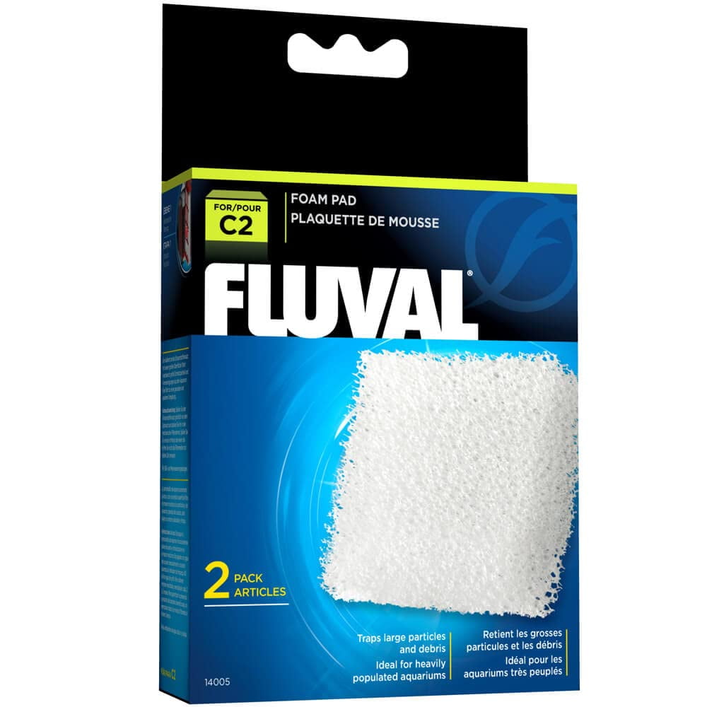 Paquete de 2 almohadillas de espuma para filtro eléctrico Fluval C2