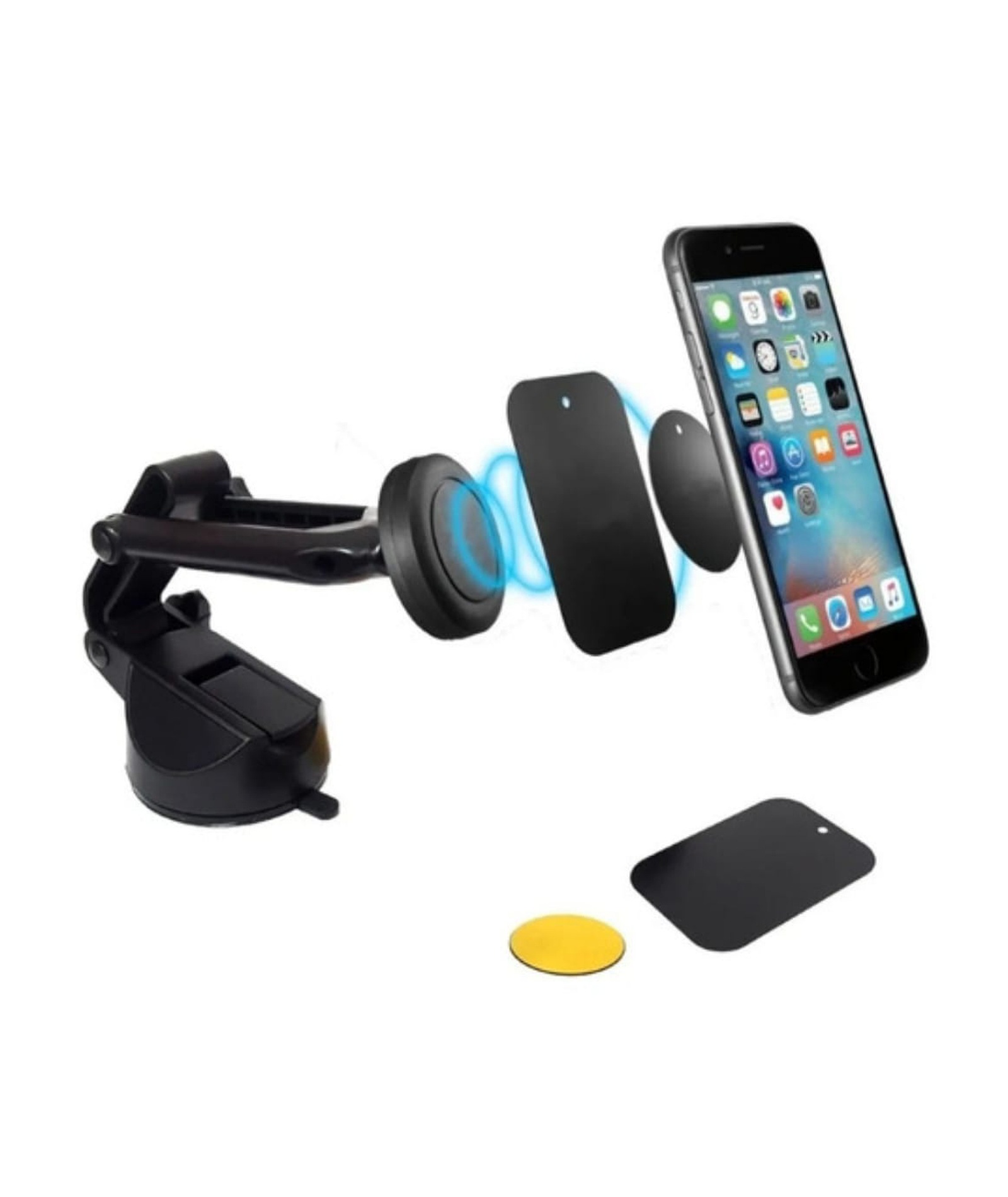 Mundo Accesorios - Soporte De Celular Auto Telefono Tablero Y Parabrisas Automóvil