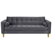Bodevir - Sofa Retro 3Cg Felpa 01 Gris
