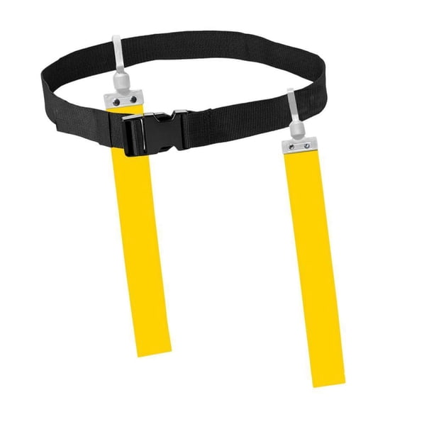 Cinturón de fútbol de bandera con hebilla de aire, etiqueta de bandera de Rugby, cinturón de fútbol, partido profesional para entrenamiento deportivo, amarillo