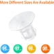 thumbnail image 2 of Insertos de brida de 21 mm compatibles con copas portátiles Medela/Willow/TSRETE/Momcozy S9/S10/S12/Willow y Spectra S1/S2. Protectores para extractores de leche de 24 mm que reducen el túnel del pezó, 2 of 7