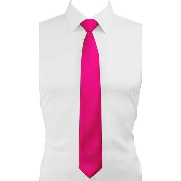 Trilece Ties for Men, Men's Solid Color Formal Necktie