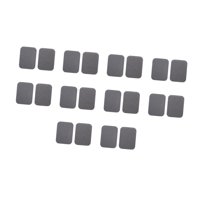 Bothyi - 10 Tiras De Gancho Y Bucle Con Cinta Adhesiva De Gancho Y Bucle Para Cortinas De Tapetes De Color Gris