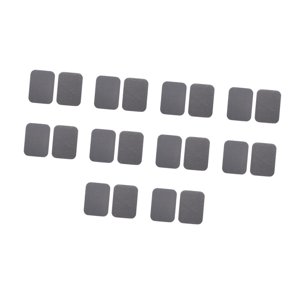 Bothyi - 10 Tiras De Gancho Y Bucle Con Cinta Adhesiva De Gancho Y Bucle Para Cortinas De Tapetes De Color Gris