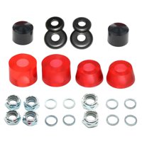 Ioensy - Kit De Bujes De Camión De Monopatín Copa De Monopatín Amortiguador Rojo Transparente