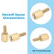 thumbnail image 3 of Tornillos de Separación M2.5X8mm+6mm, 100 Piezas Macho a Hembra Hexagonal Latón Separador de PCB Kit de Tornillo y Tuerca para Placa de Circuito de Computadora, Dorado, 3 of 6
