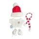 thumbnail image 2 of Suéter De Ropa Para Muñecas, Accesorios Para Fotos, Bufanda Bonita Desmontable, Sombrero Para Muñecas De 6,69 Pulgadas, Blanco Y Rojo, 2 of 3