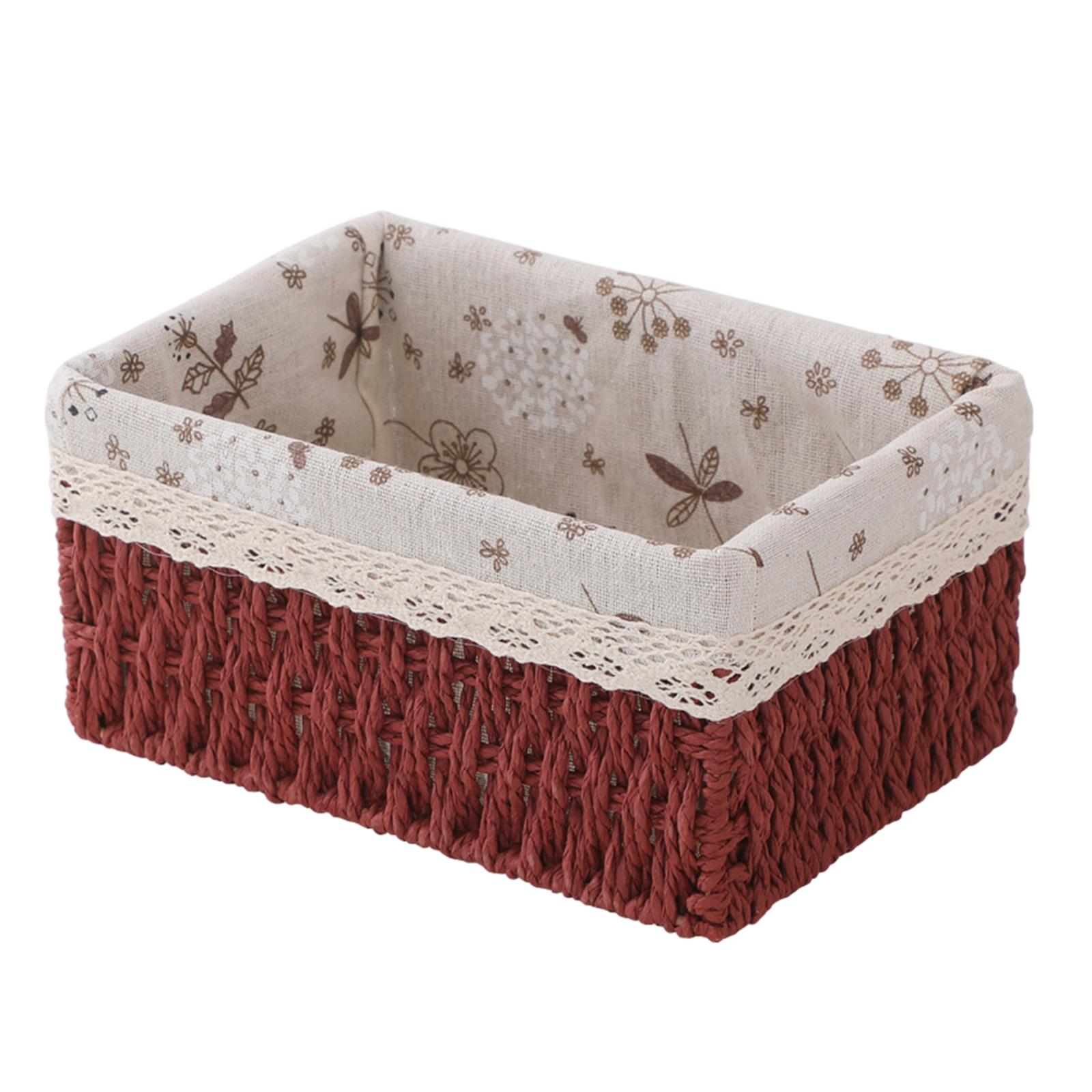 Magideal - Cesta De Almacenamiento De Escritorio, Contenedor De Almacenamiento, Cesta De Frutas, Estuche Para Almacenamiento De Joyas, Contenedor, Organizador De M Claret