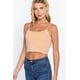 thumbnail image 2 of Top CCwholesalesclothings Algodón Spandex Cuello Redondo Copa Removible Durazno Dorado, 2 of 5