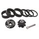 thumbnail image 5 of Espaciador De Auriculares De Bicicleta De 1 1/8 Pulgadas Con Casquillo Superior Juego De Tuercas De Estrella Para Auriculares, Negro, 5 of 5