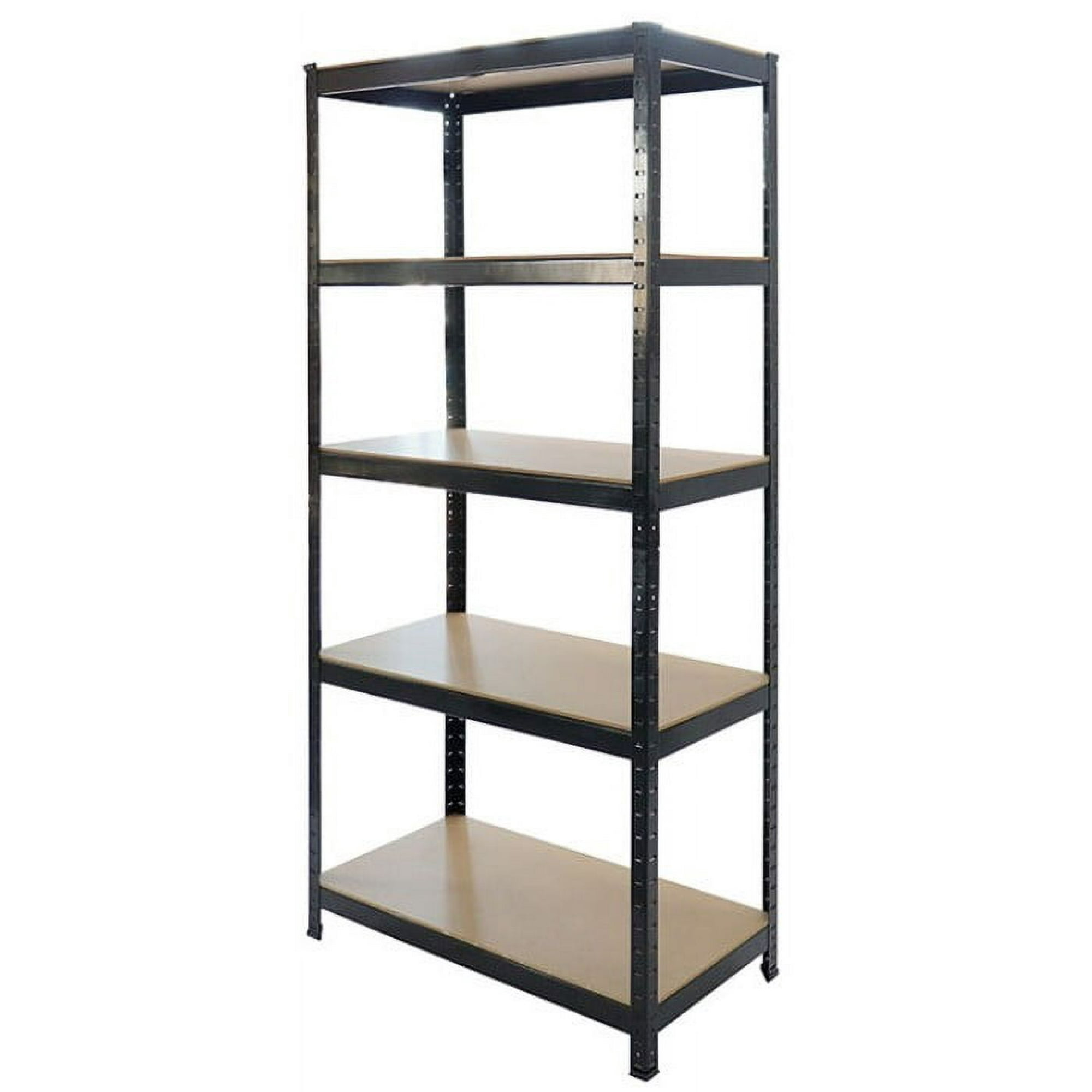 Metalbrein - Estante Metálico Negro 150x70x30 - 5 Niveles