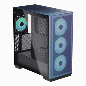 Apnx - Gabinete Gamer Premium Creator C1 Argb, Color Chromaflair Limited Edition, Incluye 4 Fans