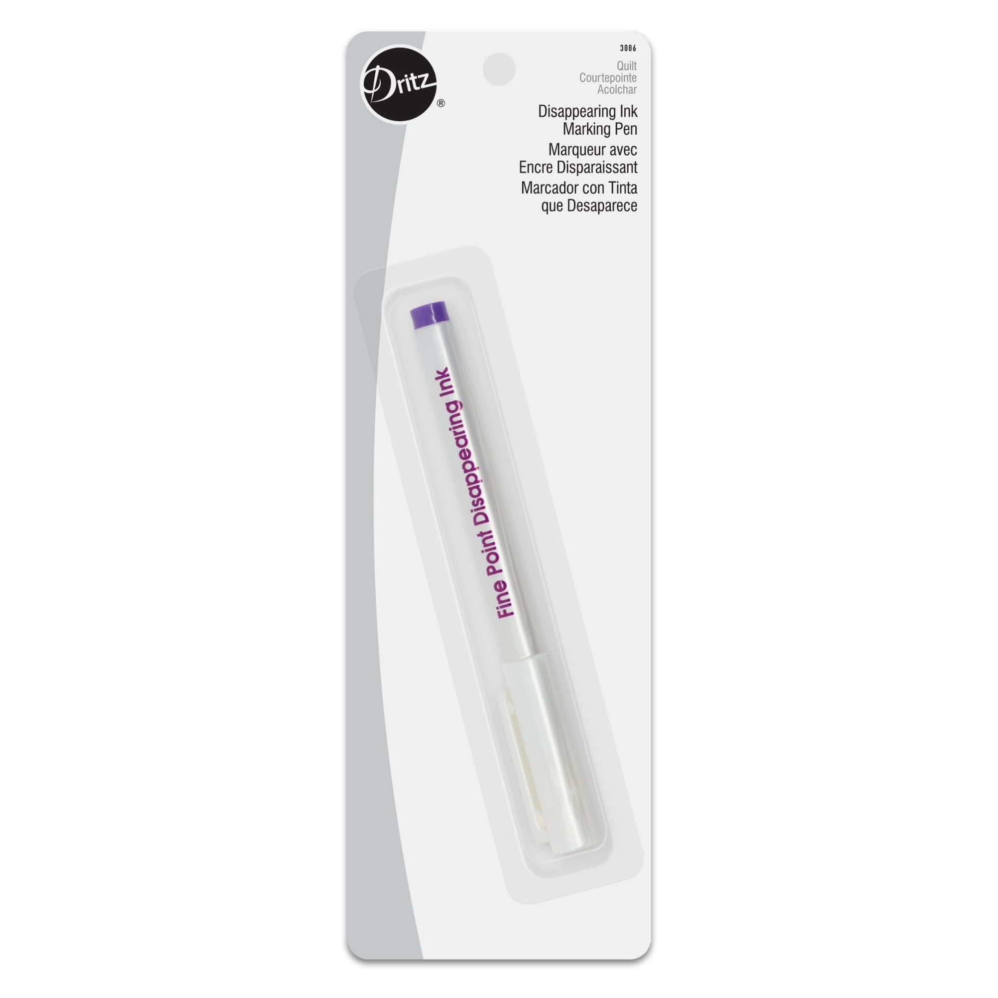 Bolígrafo Disappearing Ink Dritz 3086 Fine Point Púrpura