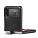 thumbnail image 3 of Carcasa Para Samsung Z Flip 4 Cuero Negro Premium Con Anillo, 3 of 3