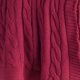 thumbnail image 2 of Manta Rizzy Home TH0145 de Punto Cable 100% Algodón 50x60 cm Roja, 2 of 2