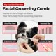 thumbnail image 2 of Peine de aseo facial JAYU PET para perros y gatos, acero inoxidable, 2 of 9