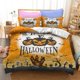 thumbnail image 1 of Halloween Pumpkin Themed Creative Pillowcase Duvet Cover Comfortable Children's Adult Bed Bedding Set 3 Piece Set Bed Sheets, 1 of 5