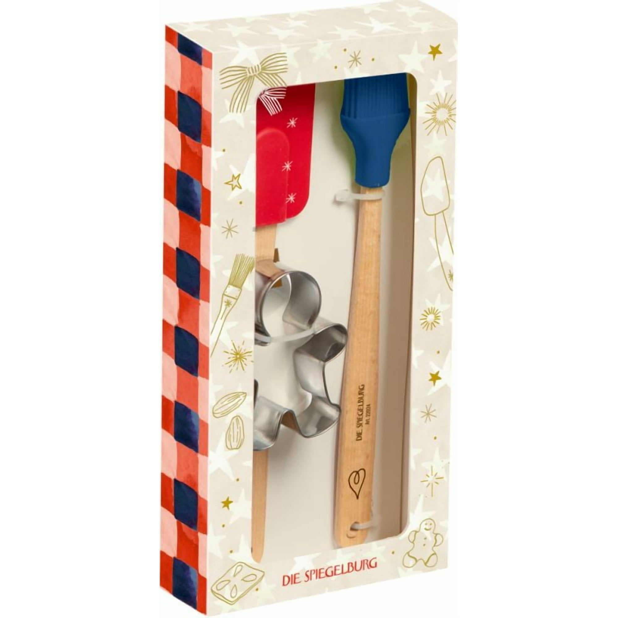 Tienda Lillifee - Kit De Regalo Para Hornear Con Diseno Navideno - Batidor, Espatula Y Cortador De Galletas - Pide Un Deseo