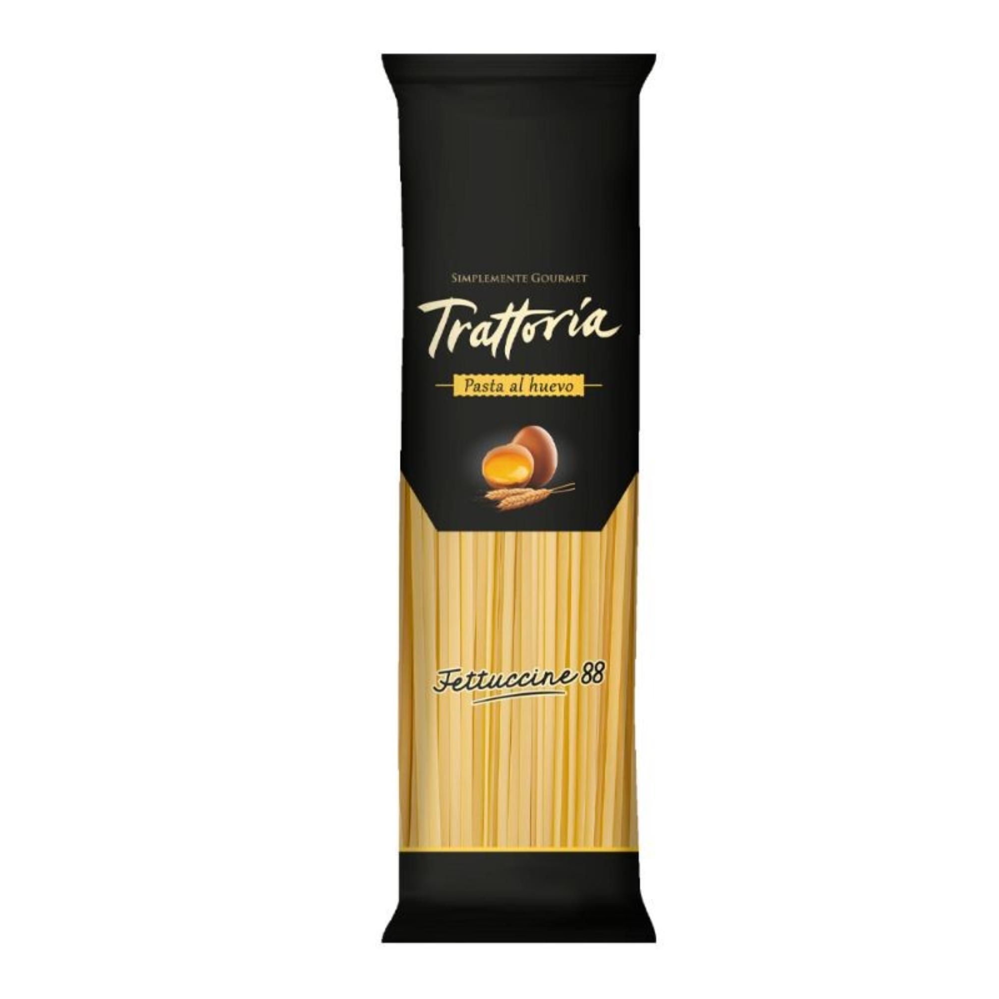 Fideo Pasta Al Huevo Fetuccini N°88 Bolsa 400 g Trattoria