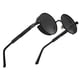 thumbnail image 2 of 1 par de gafas de sol polarizadas para hombre, protección UV, estilo gótico redondo para mujer, montura circular de metal., 2 of 8