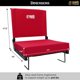 thumbnail image 5 of Asiento de Estadio BRAWNTIDE Compact Premium 183 kg, 5 of 6