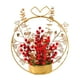 thumbnail image 2 of Adorno de cesta de flores de estilo chino, centro de mesa decorativo de otoño, cosecha, Año Nuevo para fiesta, decoración de vacaciones de interior de EstiloD, 2 of 6