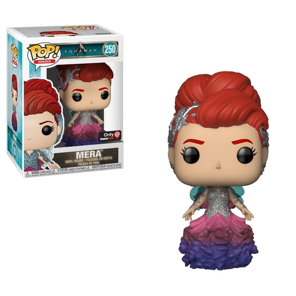 Figura de juguete Funko POP! Películas DC Aquaman Mera Game Stop #250