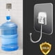 thumbnail image 3 of Ganchos adhesivos, paquete de 8, resistentes, transparentes, resistentes al agua, sin costuras, autoadhesivos, para colgar en el baño, la cocina y el hogar (8), 3 of 6
