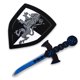 thumbnail image 3 of Set de espada y escudo de doble dragón de Foam Toy Medieval Joust para niños, 3 of 6