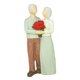 thumbnail image 2 of Boda De Estatua De Pareja Amorosa, Regalo De San Valentín Para La Sala De Estar De La Sala De Estar Old Standing Pare, 2 of 5