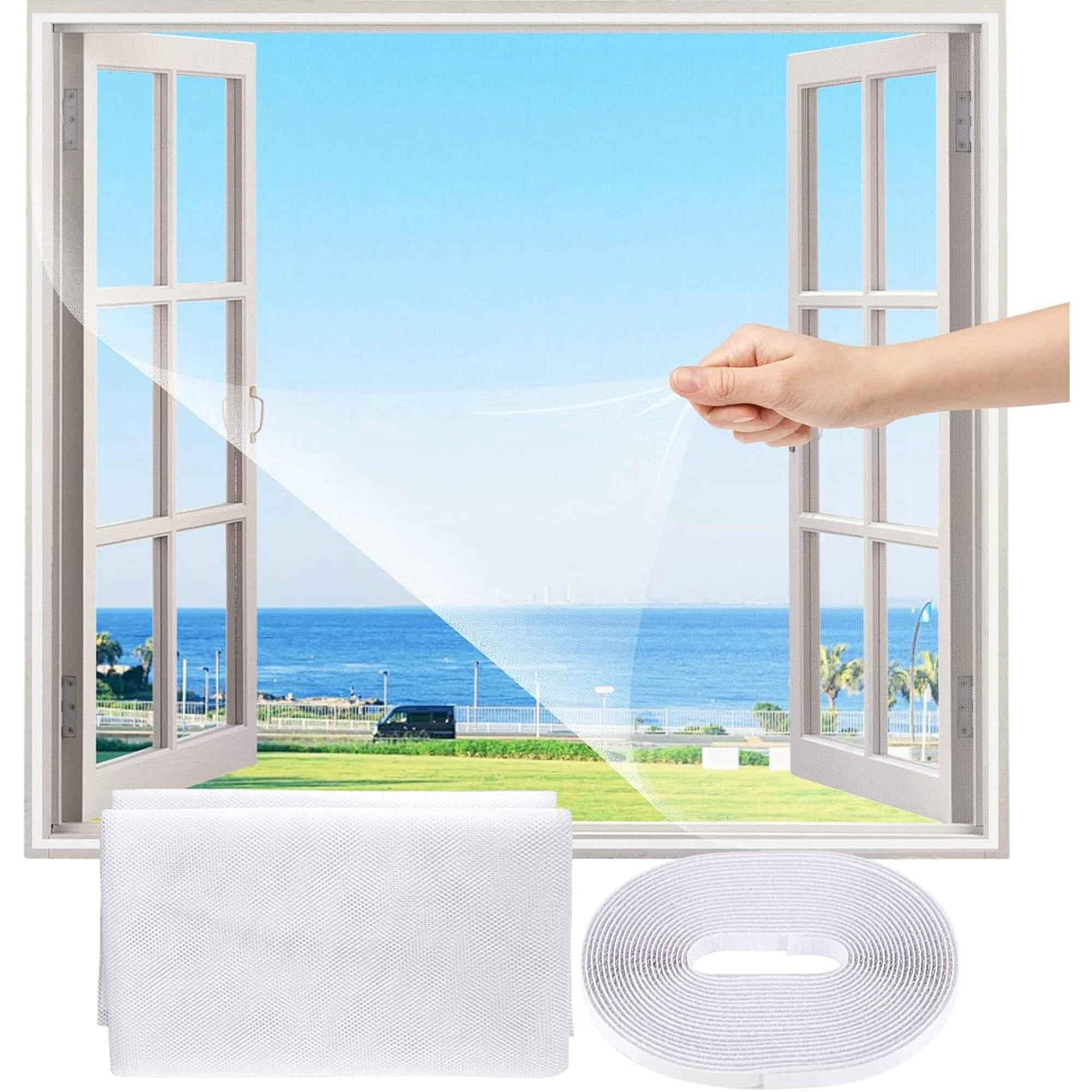 Genérica - Pack 6 Malla Anti Mosquitos Cortina Mosquitera 150cm*130cm
