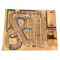Bothyi - Juego De Mesa De Cribbages De Madera Tradicional Clásico Con Adornos De Madera Para Adultos Y Niños