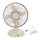thumbnail image 5 of Mini Ventilador de Escritorio Ventiladores de Cabeza Móvil 2 Velocidades Interior Silencioso Compacto Pequeño Ventilador de Refrigeración Ventilador P Beige, 5 of 5