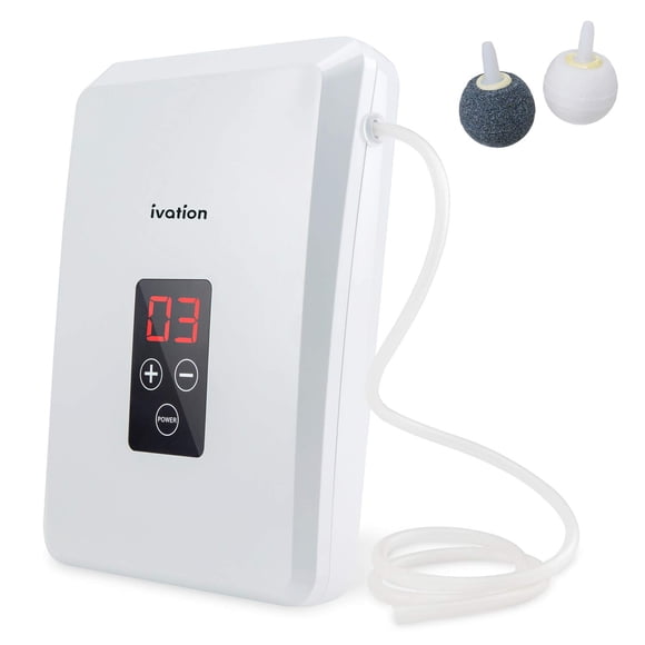 Generador de ozono Ivation portátil de 600 mg/h con temporizador y tubos