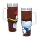 thumbnail image 4 of Pájaro Loco Vaso aislado de acero inoxidable con asa, diseño temático, regalo para familia, amigos y fans; incluye pajita y encaja en el portavasos estándar, 40 oz, 4 of 6
