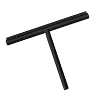 Xusx111 - Ventana Ducha Raspadora Raspadora Goma Hoja Con Soporte Para Espejo Baño Cocina Coche Puertas De Vidrio (Negro, 21Cm)