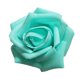 thumbnail image 1 of 50x espuma cabezas de rosa artificial flor falsa fiesta decoración del hogar azul zafiro, 1 of 5